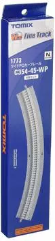 TOMIX N Gauge Wide PC изогнутый рельс F набор из 4 шт. 1773 принадлежности для моделей железных дорог C354-45-WP