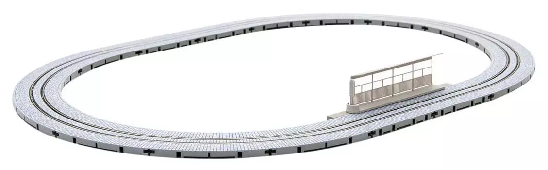 TOMIX N Gauge Wide Tram Mini Rail Set Basic Set Rail Pattern MA-WT Cobblestone 91084 Railway Model Rail Set