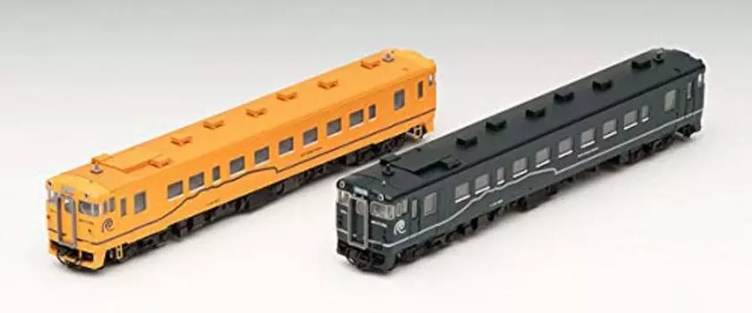 TOMIX N-колея Hokkaido Southern Isaribi Railway Kiha 40 1700 Тип Ярко-зеленый набор из 2 вагонов 98038 Железнодорожная модель дизельного вагона Желтый/Темный