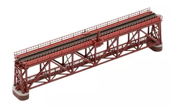 TOMIX N-образный одноколейный ферменный железный мост S280 красный 2 кирпича 3266 Железнодорожные принадлежности для моделей (F) (с пирсами)