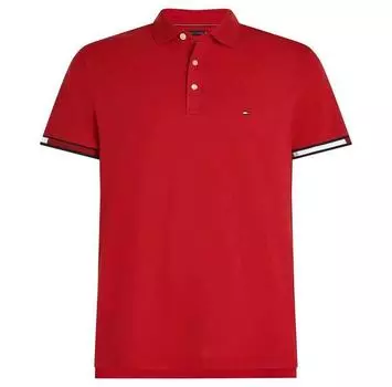 Tommy Hilfiger Flag Cuff поло с короткими рукавами S
