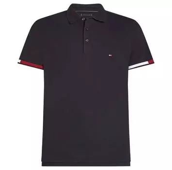 Tommy Hilfiger Flag Cuff поло с короткими рукавами XL