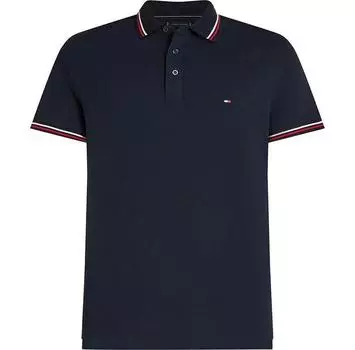 Tommy Hilfiger Tipped Slim Fit поло с короткими рукавами L