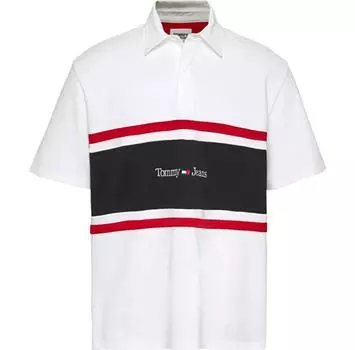 Tommy Jeans Clbk Linear Rugby поло с короткими рукавами M