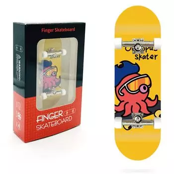 TOMMYFIELD Finger Skateboard Finger Skateboard Деревянный игрушечный скейтборд (M3) [Элемент] жёлтый