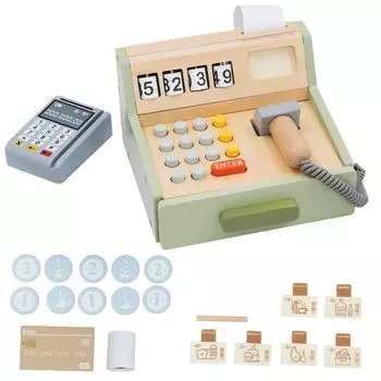 TOMMYFIELD Игрушечный кассовый аппарат Магазин игрушек Притворись, что детская игрушка-кассовый аппарат (регистр) [Элемент]