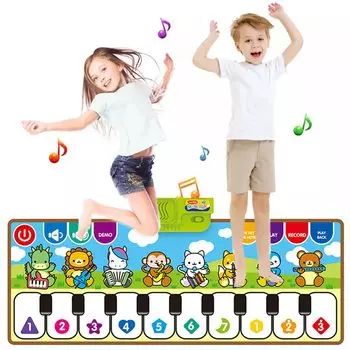TOMMYFIELD Музыкальный коврик Игрушечный коврик для фортепиано Игрушечный коврик для фортепиано Детский музыкальный инструмент