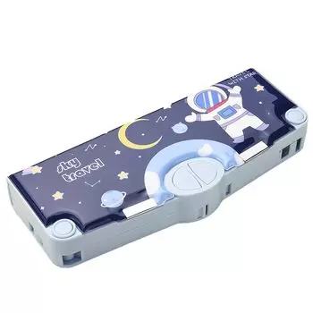 TOMMYFIELD Pencil Korean Pencil Elementary School Magnetic Pencil Holder Case, Case, Simple, Students, Girls, Boys, (Space)
