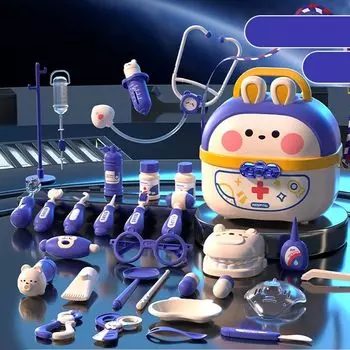 TOMMYFIELD Play Educational Play Intravenous Mini Doctor Doctor, Toy, Set, Drip, (Blue) [Product] синий