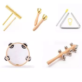 TOMMYFIELD Треугольный тамбурин Перкуссия Деревянный блок Выступление Маракасы Музыкальная практика (Музыкальный инструмент)