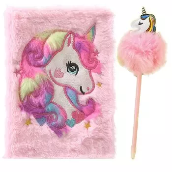 TOMMYFIELD Unicorn Notebook Diary Diary Schedule Notepad Pink