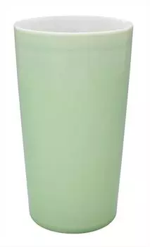 tomofac Shochu Glass Green 7cm Hasami Ware Keepo Double Structure High Cup