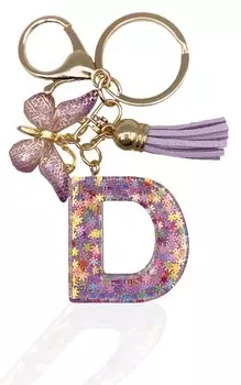 [TOMOTHY] Инициал брелок инициал брелок сумка брелок алфавит милый D
