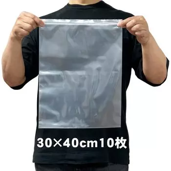 TOMOTHY Zipper Bag Extra Large 30 x 40 см 10 шт. Zipper Bag Пластиковый пакет с молнией Толстый Zip-пластиковый пакет 30 x 40 см 10 шт. 0,1 мм