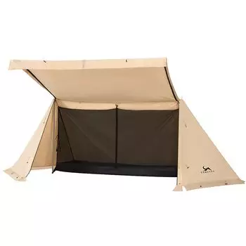 TOMOUNT Pup Polish Military TC Применимо для 4 Classic Solo Sun Flame Water 2 Pole Включая палатку, занавеску, материал, сезоны, палатку, многофункциональную, слоновая кость