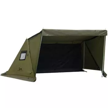 TOMOUNT Pup TC Gunmaku Solo 2-местный поликоттон с дымоходом, внутренняя сторона, солнце, подходит для 4 сезонов, палатка, палатка, отверстие, в комплекте, стены,