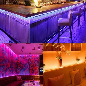 Tomshine 2x5m 300 светодиодов RGB Strip Lights Kit с 44 клавишами ИК-пульта дистанционного управления с регулируемой яркостью цвета UK Plug