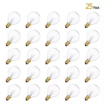 Tomshine AC230V G40 Globe вольфрамовая лампа накаливания 25 шт. в упаковке E12 цоколь держатель IP44 вода теплый белый
