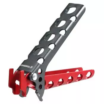 TOMSHOO Алюминиевый подъемник для кастрюль, ручка для кемпинга, ручка для сковороды, держатель для кастрюли для приготовления пищи на открытом воздухе красный