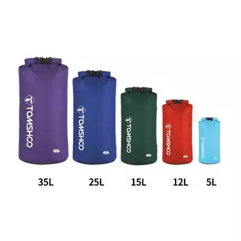 TOMSHOO Водонепроницаемые сухие мешки. Упаковка из 5 легких водонепроницаемых сухих мешков для хранения на открытом воздухе. 3L & 5L & 8L