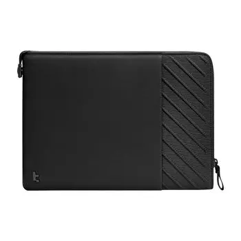 tomtoc 13-дюймовый компьютерный чехол для 13-дюймового MacBook Air, MacBook Pro, 13-дюймовый эксклюзивный тонкий чехол для ноутбука, водоотталкивающий, легкий, черный M3/M2/M1 2024-2018