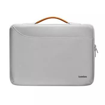 tomtoc Компьютер Совместимость с MacBook Pro Ноутбук Вода Дорожки на работу Светло-серый Чехол, 14 дюймов M4/M3/M2/M1 Pro/Max 2024-2021, Сумка, Сумка,
