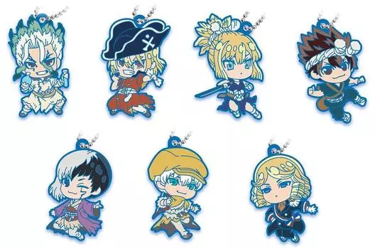 Tomy Deforaba Key Chain All 7 Types Gacha Gacha [Takara Arts] Dr.STONE [Full Complete]