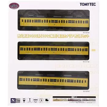 tomy tech Geocolle railway collection Iron collection Chichibu Railway 1000 series (1012 formations) Revival canary color 3-car set diorama supplies