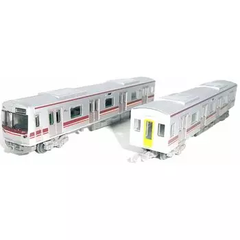 tomy tech railway collection Kita-Osaka Kyuko Railway Type 9000 2-car set Basic 2-car set (Unpainted stainless steel car)