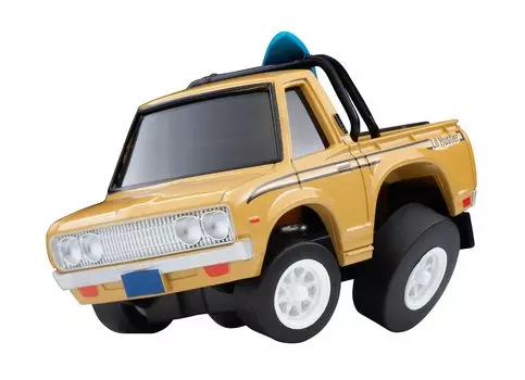 TOMYTEC ChoroQ Datsun Truck Beige with Surfboard Finished Product Q s QS-03b