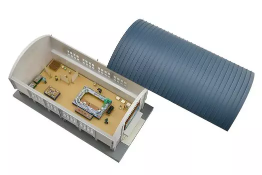 TOMYTEC Eco-Rakuture MD03 Micro Doll House Модель железной дороги Бегущая диорама Принадлежности