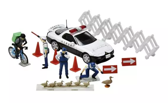 TOMYTEC Geocolle Car Snap 16b Police 2 ABS частично мини-машина набор 64# смола/ПВХ куклы/аксессуары (окрашенный, собранный) + литье под давлением