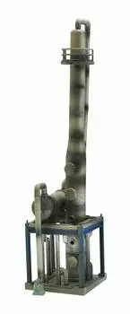 Tomytec GeoColle Combat Series DCM09 Complex B Painted Plastic Model 315605 1/144 War-ravaged (Distillation Tower)