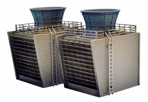 TOMYTEC GeoColle Combat Series DCM10 Complex C Окрашенная пластиковая модель 315612 1/144 Разрушенная войной (Градирни)