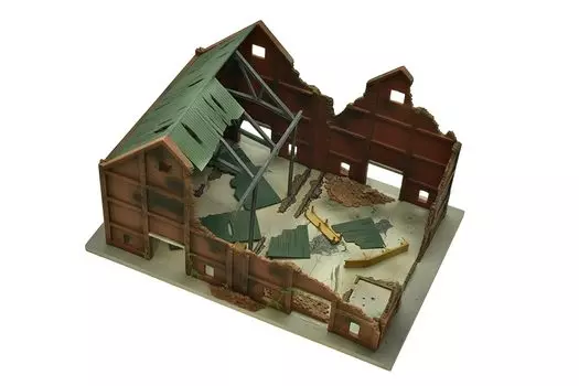 Tomytec GeoColle Combat Series DCM12 Decayed Warehouse окрашенная пластиковая модель 313779 1/144