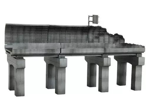 Tomytec GeoColle Combat Series DCM14 Assault City A Highway Окрашенная пластиковая модель 319825 1/144