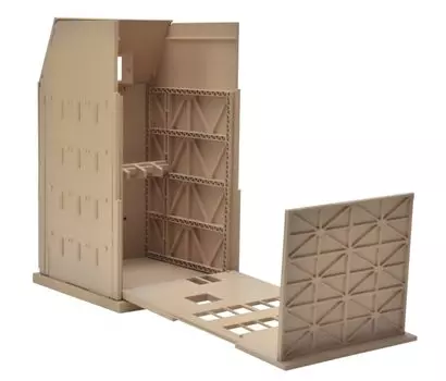 Tomytec GeoColle Combat Series DCM19 Disguise Building C Painted Plastic Model 321101 1/144