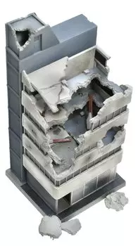 Tomytec GeoColle Combat Series DCM22 заброшенное здание окрашенная пластиковая модель 323716 1/144