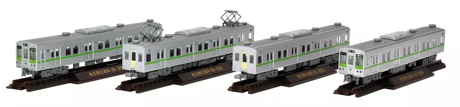 Tomytec Geocolle Railway Collection Tokyo Metropolitan Bureau of Transportation Type 10-000 3rd Edition Shinjuku Line Basic 4-Car Set Diorama Supplies