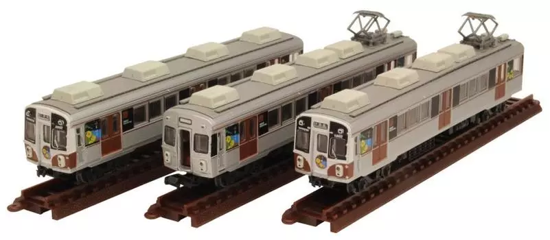 Tomytec Geocolle Railway Collection Toyohashi Railway 1800 series 3-car set B Hamabou diorama supplies (manufacturer s first order limited production)