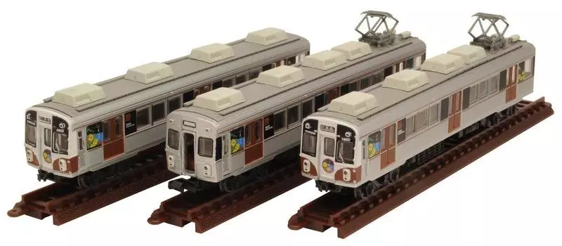 Tomytec Geocolle Railway Collection Toyohashi Railway 1800 series set B Hamabou diorama поставляет первый заказ ограниченным тиражом в 3 вагона (продукция производителя)