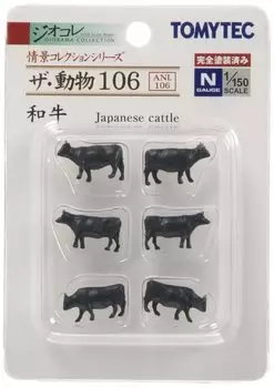 Tomytec Geocolle Scene Collection The Animal 106 Wagyu Diorama Supplies