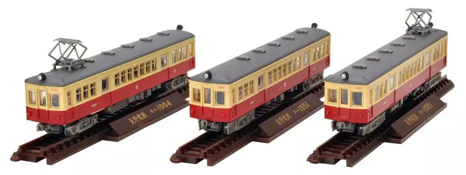 Tomytec Geocolle Железнодорожная коллекция Nagano Electric Railway Moha 1000 Типовой набор Diorama Supplies первый заказ ограничен 3-вагонный (Продукция производителя)