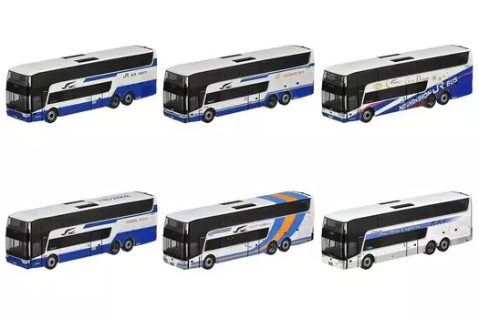 TOMYTEC Коллекция автобусов Коллекция автобусов Scania Astromega TDX24 JR Автобус Специальный 6 предметов КОРОБКА Диорама Принадлежности