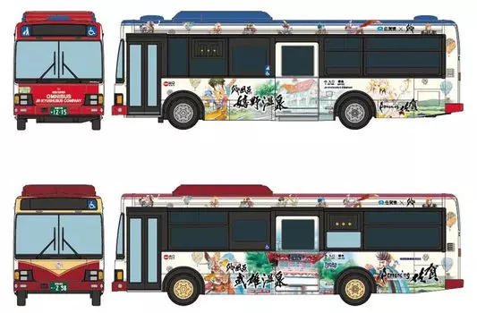 TOMYTEC Коллекция для ванны Коллекция для ванны SaGa Bath Bath JR Kyushu Bus Yutoku Bus Набор из 2 штук A Diorama Supplies