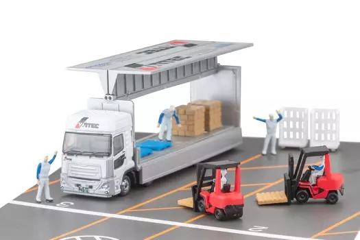 Tomytec Коллекция грузовиков Коллекция грузовиков Логистический сайт Wing Van Set G Vantech