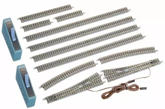 TOMYTEC Комплект рельсов для железной дороги TOMIX N-колеи, комплект подъездных путей II B, модель 91092, набор рельс для модели железной дороги