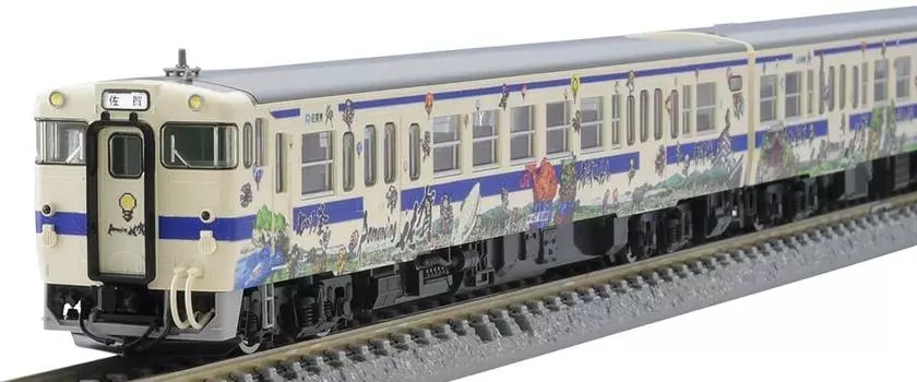 TOMYTEC N Gauge JR Kiha47 8000 Type Romancing Saga Wrapping Set C 98539 Модель железнодорожной дизельной машины