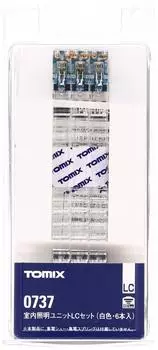 TOMYTEC N Gauge Внутренний блок освещения LC Белый 6 шт 0737 Принадлежности для моделей железной дороги белый