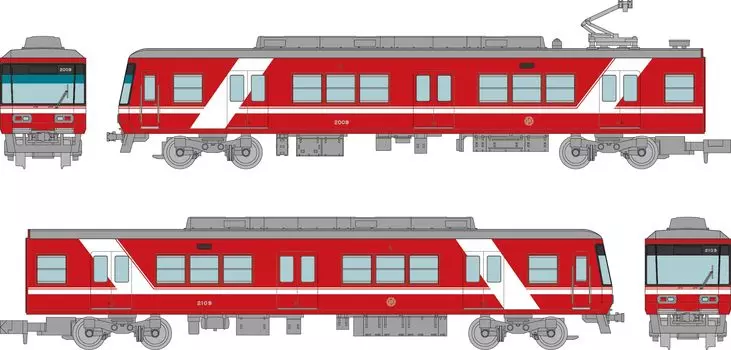 Tomytec Railway Collection Tetsuro Enshu Railway 2000 Series 2009 Formation Set E Diorama Supplies 336235 2-Car
